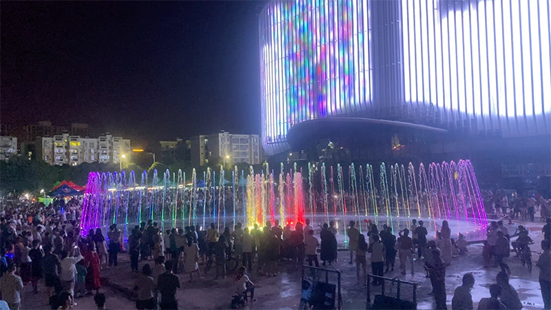 爱情海公园旱地音乐喷泉
