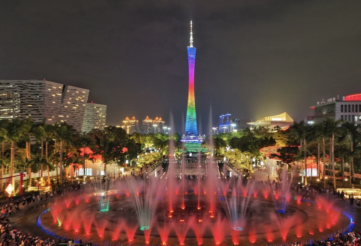 圆形水池水景喷泉设计